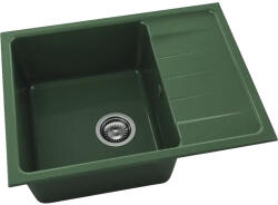 FAT Chiuvetă bucătărie marmură compozită 1 cuvă FAT Avangard 238 49x65 cm cu picurător Granit verde reversibilă (238-09) Chiuveta