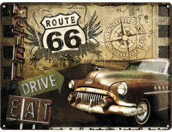 Nostalgic-Art Tablou metalic decorativ Nostalgic-Art Highway 66 Road Trip 30x40 cm (23147)