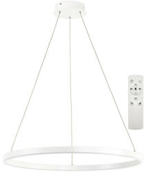 Top Light Pendul cu LED integrat Saturn 70CZ 30W 3000 lumeni, lumină albă 3000-6500K, plastic alb, cu telecomandă (Saturn 70BZ RC)