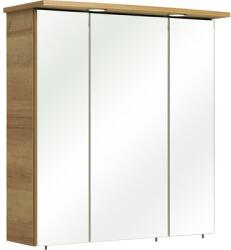 Pelipal Dulap baie cu oglindă pelipal 37-I 65x72 cm MDF stejar 3 uşi iluminare LED (45.476.537)