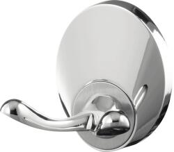 BISK Cuier baie Bisk Emotion, 2 agățători, montaj pe perete, crom satinat (BIS03108)