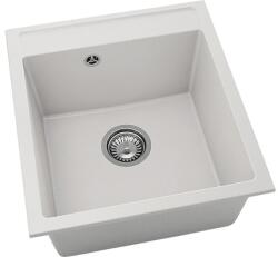 FAT Chiuvetă bucătărie fatgranit 1 cuvă FAT Avangard 224 51x46 cm fără picurător White (224-1001) Chiuveta