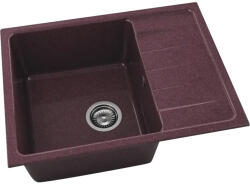 FAT Chiuvetă bucătărie granixit 1 cuvă FAT Avangard 238 49x65 cm cu picurător Bordo reversibilă (238-100) Chiuveta