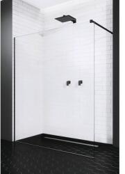 Radaway Duș Walk In Radaway Modo New Black II, 80x200 cm, sticlă transparentă, profil negru (389084-54-01)