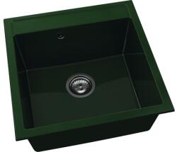 FAT Chiuvetă bucătărie marmură compozită 1 cuvă FAT Avangard 225 51x51 cm fără picurător Granit verde (225-09) Chiuveta
