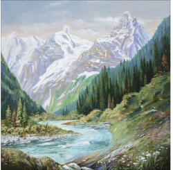 Pure Living Tablou canvas Pure Living River in the mountain 40x40 cm (UK009N5)