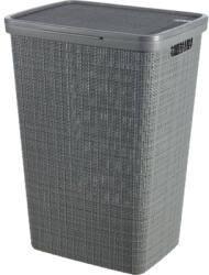 Curver Coș de rufe Curver Jute cu capac, aspect iută, 58L, gri (245975)
