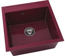 FAT Chiuvetă bucătărie marmură compozită 1 cuvă FAT Avangard 225 51x51 cm fără picurător Silver violet (225-20) Chiuveta