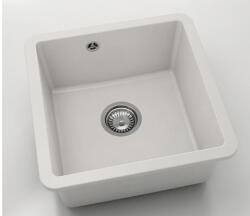 FAT Chiuvetă bucătărie fatgranit 1 cuvă FAT Avangard 222 46x46 cm fără picurător White (222-1001) Chiuveta