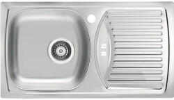 Alveus Chiuvetă bucătărie inox 1 cuvă ALVEUS Basic 150 Satin 78x35 cm cu picurător dreapta (1138022) Chiuveta