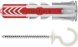 Fischer Befestigungssysteme Dibluri plastic cu cârlig rotund alb Fischer DuoPower 10x50 mm, 2 bucăți (535484)