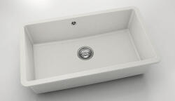 FAT Chiuvetă bucătărie fatgranit 1 cuvă FAT Avangard 232 46x76 cm fără picurător White (232100100) Chiuveta