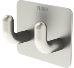 Tiger Cuier baie TIGER Pinky, 2 agățători, montaj prin lipire, inox (1113230941)