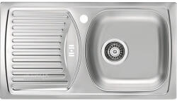 Alveus Chiuvetă bucătărie inox 1 cuvă ALVEUS Basic 150 Satin 78x35 cm cu picurător stânga (1138023) Chiuveta