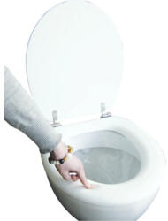 ADOB Capac WC ADOB Premium Soft cu burete, închidere simpă, alb 44, 5x37 cm (69502)