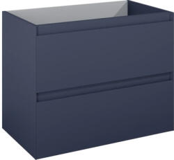 Jungborn Dulap bază lavoar baie suspendat Jungborn DECEM 80 cm MDF albastru navy mat 2 sertare (169001)
