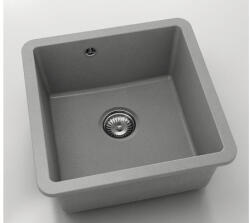 FAT Chiuvetă bucătărie fatgranit 1 cuvă FAT Avangard 222 46x46 cm fără picurător Dark Grey (222-1007) Chiuveta