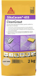 Sika Chit pentru rosturi Sika Ceram Clean Grout 655 light sand 2 kg (700945)