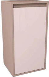 Devo Dulap baie pe sol 40x76 cm PAL roz Devo Cristal 2.0 1 coș de rufe (PO2-PS1DK40x76-P45)