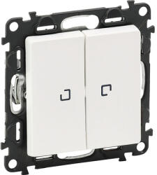 Legrand Întrerupător cap-scară dublu Legrand Valena Life, cu lumină, alb (L752109)