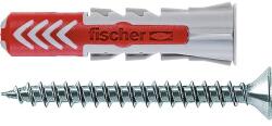 Fischer Befestigungssysteme Dibluri plastic cu șurub Fischer DuoPower 6x30 mm, 12 bucăți, incl. căpăcele autoadezive de mascare (535958)