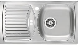 Alveus Chiuvetă bucătărie inox 1 cuvă ALVEUS Basic 150 Leinen 78x35 cm cu picurător stânga (1138601) Chiuveta