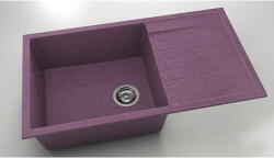 FAT Chiuvetă bucătărie granixit 1 cuvă FAT Avangard 229 49x90 cm cu picurător Violet reversibilă (229-460) Chiuveta