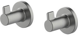 Lenz Cuier baie Lenz Sivo, 1 agățătoare, montaj pe perete, grafit mat, set 2 bucăți (4246852)