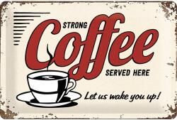 Nostalgic-Art Tablou metalic decorativ Nostalgic-Art Strong Coffee 20x30 cm (22249)