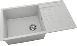 FAT Chiuvetă bucătărie fatgranit 1 cuvă FAT Avangard 229 49x90 cm cu picurător Light Grey reversibilă (229-1005) Chiuveta