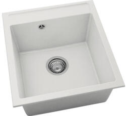 FAT Chiuvetă bucătărie fatgranit 1 cuvă FAT Avangard 224 51x46 cm fără picurător Pure White (224-1000) Chiuveta