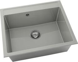 FAT Chiuvetă bucătărie marmură compozită 1 cuvă FAT Avangard 227 51x60 cm fără picurător Gri inox (227-13) Chiuveta