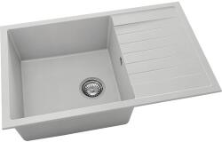 FAT Chiuvetă bucătărie fatgranit 1 cuvă FAT Avangard 228 49x80 cm cu picurător Light Grey reversibilă (228-1005) Chiuveta