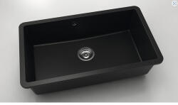 FAT Chiuvetă bucătărie fatgranit 1 cuvă FAT Avangard 232 46x76 cm fără picurător Black Metallic (232-1008) Chiuveta
