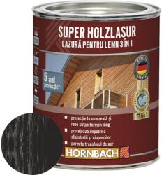 Hornbach Lazură pentru lemn 3 în 1 Hornbach Super Holzlasur antracit 0, 75 l (500249)