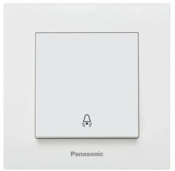 Panasonic Buton cu revenire Panasonic Karre Plus, simbol sonerie, alb, incl. ramă (P-KPZ)