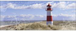 Pure Living Tablou sticlă Pure Living Panoramă maritimă I 50x125 cm (GLA383O)