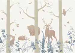 Komar Fototapet vlies Komar INX8-065 Forest Animals 400x280 cm (INX8-065)