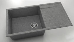 FAT Chiuvetă bucătărie granixit 1 cuvă FAT Avangard 229 49x90 cm cu picurător Space Gray reversibilă (229-940) Chiuveta