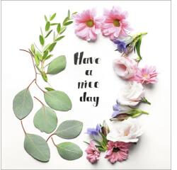 Pure Living Tablou sticlă Pure Living Flower Collection II 20x20 cm (GLA1743D)