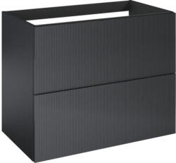 Jungborn Dulap bază lavoar baie suspendat Jungborn NONUS 80 cm PAL negru mat 2 sertare (168743)