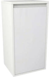 Devo Dulap baie pe sol 40x76 cm PAL alb Devo Cristal 2.0 1 coș de rufe (PO2-PS1DK40x76-P36)