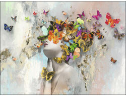 Pure Living Tablou canvas Pure Living Butterflies 84x116 cm (AN1974W5)