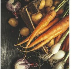 Pure Living Tablou sticlă Pure Living Carrots I 20x20 cm (GLA1794D)