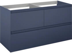 Jungborn Dulap bază lavoar baie suspendat Jungborn DECEM 120 cm MDF albastru navy mat 3 sertare (169028)