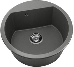 FAT Chiuvetă bucătărie fatgranit 1 cuvă FAT Avangard 223 Ø51 cm fără picurător Basalt (223-1011) Chiuveta