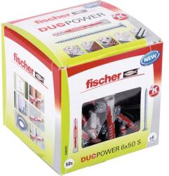 Fischer Befestigungssysteme Set dibluri nylon cu șurub Fischer Duopower 6x50 mm, 50 bucăți (538255)