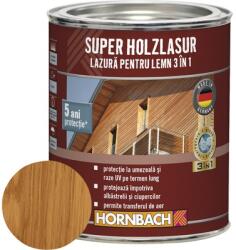 Hornbach Lazură pentru lemn 3 în 1 Hornbach Super Holzlasur teak 0, 75 l (500235)