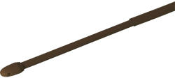 my deco Bară vitraj extensibilă, plată, maro 100-190 cm, set 2 buc (60025) Suport draperie