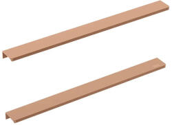 Roca Mânere pentru mobilier baie Roca Elegance 398 mm, aluminiu, rose gold, set 2 bucăți (A816991545)